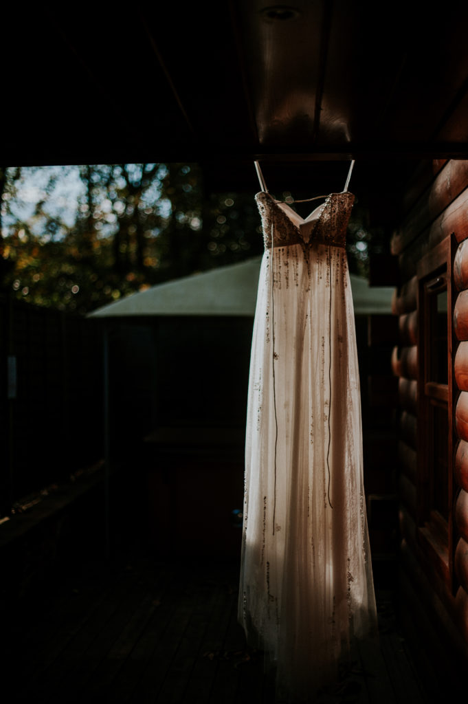 Sunlit wedding dress